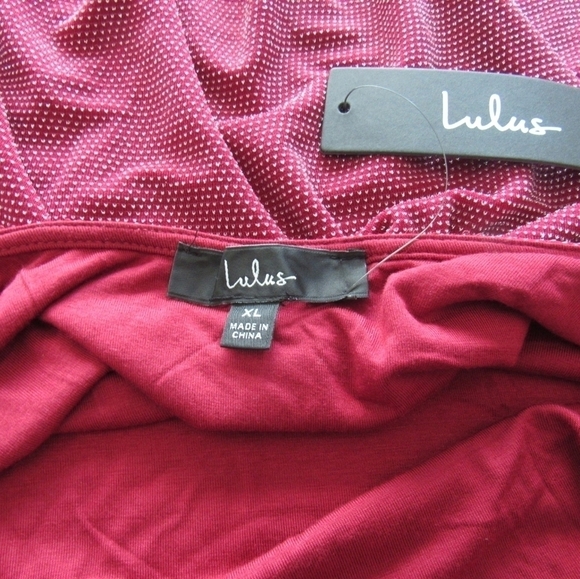 Lulus Red and Silver Bodycon Dress - Picture 5 of 8